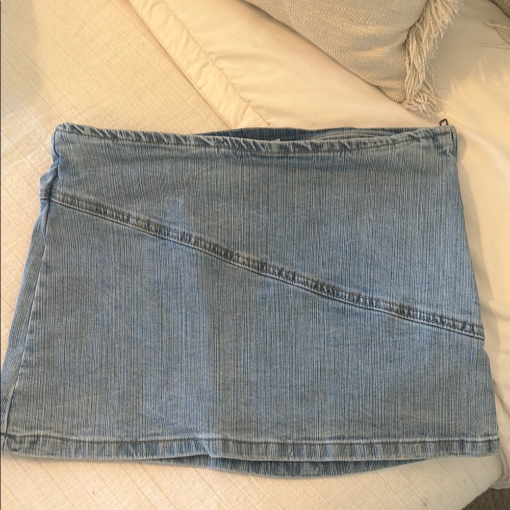 Tiger Mist Denim Mini Skirt